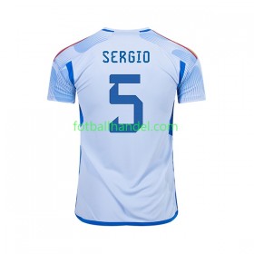 Herre Fotballdrakter Spania SERGIO BUSQUETS 5 Borte VM 2022 Kortermet